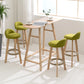 Modern Armless Backrest Counter Stool Wood Household Bar Stool with Wooden Seat Clearhalo 'Bar Furniture' 'Bar Stools' 'bar_stools' 'furn' 'furn_bar_stools' 'furniture_bar_stools' 'Kitchen & Dining Furniture' 'kitchen&dining_furn' 'kitchen' 'kitchen_furn' Furniture' 4536459