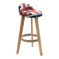 Modern Armless Backrest Counter Stool Wood Household Bar Stool with Wooden Seat Red-Blue 1 Piece Clearhalo 'Bar Furniture' 'Bar Stools' 'bar_stools' 'furn' 'furn_bar_stools' 'furniture_bar_stools' 'Kitchen & Dining Furniture' 'kitchen&dining_furn' 'kitchen' 'kitchen_furn' Furniture' 4536466