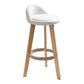 Modern Armless Backrest Counter Stool Wood Household Bar Stool with Wooden Seat White 1 Piece Clearhalo 'Bar Furniture' 'Bar Stools' 'bar_stools' 'furn' 'furn_bar_stools' 'furniture_bar_stools' 'Kitchen & Dining Furniture' 'kitchen&dining_furn' 'kitchen' 'kitchen_furn' Furniture' 4536469