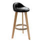 Modern Armless Backrest Counter Stool Wood Household Bar Stool with Wooden Seat Black 1 Piece Clearhalo 'Bar Furniture' 'Bar Stools' 'bar_stools' 'furn' 'furn_bar_stools' 'furniture_bar_stools' 'Kitchen & Dining Furniture' 'kitchen&dining_furn' 'kitchen' 'kitchen_furn' Furniture' 4536474