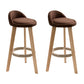 Modern Armless Backrest Counter Stool Wood Household Bar Stool with Wooden Seat Coffee 2 Piece Set Clearhalo 'Bar Furniture' 'Bar Stools' 'bar_stools' 'furn' 'furn_bar_stools' 'furniture_bar_stools' 'Kitchen & Dining Furniture' 'kitchen&dining_furn' 'kitchen' 'kitchen_furn' Furniture' 4536478