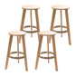 Modern Armless Backrest Counter Stool Wood Household Bar Stool with Wooden Seat Natural 4 Piece Set Clearhalo 'Bar Furniture' 'Bar Stools' 'bar_stools' 'furn' 'furn_bar_stools' 'furniture_bar_stools' 'Kitchen & Dining Furniture' 'kitchen&dining_furn' 'kitchen' 'kitchen_furn' Furniture' 4536487