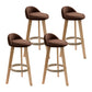 Modern Armless Backrest Counter Stool Wood Household Bar Stool with Wooden Seat Coffee 4 Piece Set Clearhalo 'Bar Furniture' 'Bar Stools' 'bar_stools' 'furn' 'furn_bar_stools' 'furniture_bar_stools' 'Kitchen & Dining Furniture' 'kitchen&dining_furn' 'kitchen' 'kitchen_furn' Furniture' 4536490