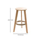 Modern Armless Backrest Counter Stool Wood Household Bar Stool with Wooden Seat Clearhalo 'Bar Furniture' 'Bar Stools' 'bar_stools' 'furn' 'furn_bar_stools' 'furniture_bar_stools' 'Kitchen & Dining Furniture' 'kitchen&dining_furn' 'kitchen' 'kitchen_furn' Furniture' 4536500