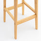 Modern Armless Backrest Counter Stool Wood Living Room Bar Stool with Cushion Clearhalo 'Bar Furniture' 'Bar Stools' 'bar_stools' 'furn' 'furn_bar_stools' 'furniture_bar_stools' 'Kitchen & Dining Furniture' 'kitchen&dining_furn' 'kitchen' 'kitchen_furn' Furniture' 4536514
