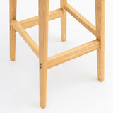 Modern Armless Backrest Counter Stool Wood Living Room Bar Stool with Cushion Clearhalo 'Bar Furniture' 'Bar Stools' 'bar_stools' 'furn' 'furn_bar_stools' 'furniture_bar_stools' 'Kitchen & Dining Furniture' 'kitchen&dining_furn' 'kitchen' 'kitchen_furn' Furniture' 4536514