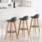 Modern Armless Backrest Counter Stool Wood Bedroom Bar Stool with Cushion and Pedal Clearhalo 'Bar Furniture' 'Bar Stools' 'bar_stools' 'furn' 'furn_bar_stools' 'furniture_bar_stools' 'Kitchen & Dining Furniture' 'kitchen&dining_furn' 'kitchen' 'kitchen_furn' Furniture' 4536568