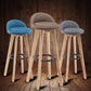 Modern Armless Backrest Counter Stool Wood Bedroom Bar Stool with Cushion and Pedal Clearhalo 'Bar Furniture' 'Bar Stools' 'bar_stools' 'furn' 'furn_bar_stools' 'furniture_bar_stools' 'Kitchen & Dining Furniture' 'kitchen&dining_furn' 'kitchen' 'kitchen_furn' Furniture' 4536571