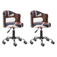 Modern Adjustable Rotatable Stool Steel Household Bar Stool with Cushion and Pulley Red-Blue Set of 2 Clearhalo 'Bar Furniture' 'Bar Stools' 'bar_stools' 'furniture_bar_stools' 'Kitchen & Dining Furniture' 'kitchen&dining_furn' 'kitchen' 'kitchen_furn' Furniture' 4536902