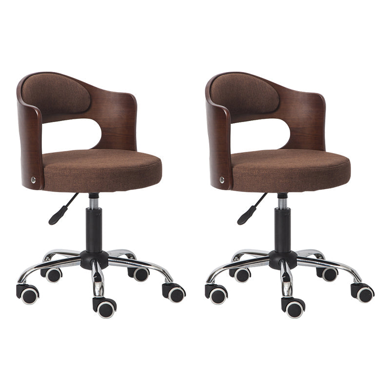 Modern Adjustable Rotatable Stool Steel Household Bar Stool with Cushion and Pulley Coffee Set of 2 Clearhalo 'Bar Furniture' 'Bar Stools' 'bar_stools' 'furniture_bar_stools' 'Kitchen & Dining Furniture' 'kitchen&dining_furn' 'kitchen' 'kitchen_furn' Furniture' 4536915