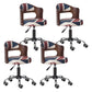 Modern Adjustable Rotatable Stool Steel Household Bar Stool with Cushion and Pulley Red-Blue Set of 4 Clearhalo 'Bar Furniture' 'Bar Stools' 'bar_stools' 'furniture_bar_stools' 'Kitchen & Dining Furniture' 'kitchen&dining_furn' 'kitchen' 'kitchen_furn' Furniture' 4536922