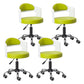 Modern Adjustable Rotatable Stool Steel Household Bar Stool with Cushion and Pulley Green Set of 4 Clearhalo 'Bar Furniture' 'Bar Stools' 'bar_stools' 'furniture_bar_stools' 'Kitchen & Dining Furniture' 'kitchen&dining_furn' 'kitchen' 'kitchen_furn' Furniture' 4536926