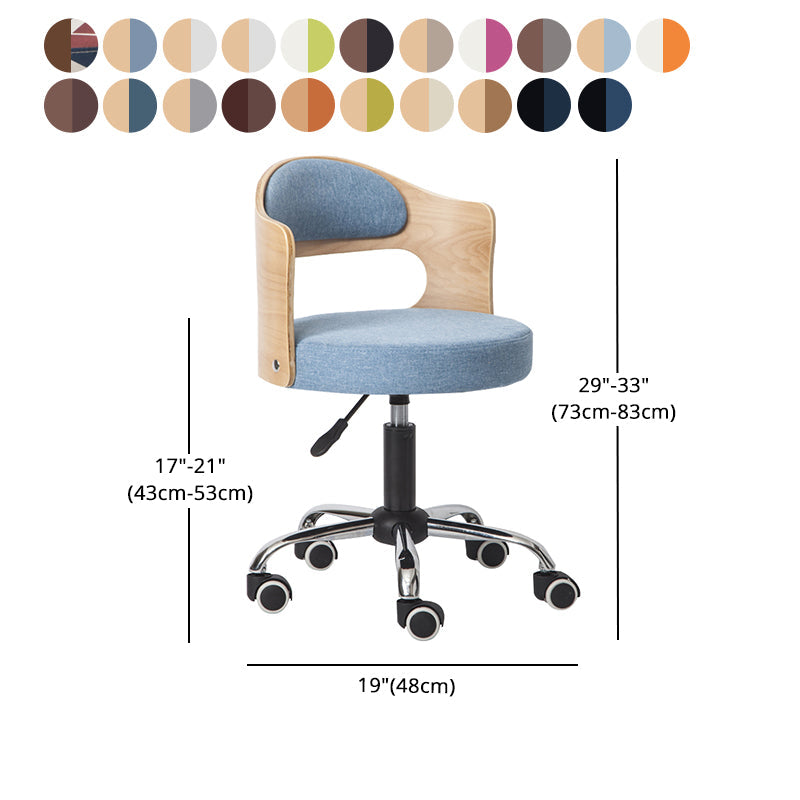 Modern Adjustable Rotatable Stool Steel Household Bar Stool with Cushion and Pulley Clearhalo 'Bar Furniture' 'Bar Stools' 'bar_stools' 'furniture_bar_stools' 'Kitchen & Dining Furniture' 'kitchen&dining_furn' 'kitchen' 'kitchen_furn' Furniture' 4536942