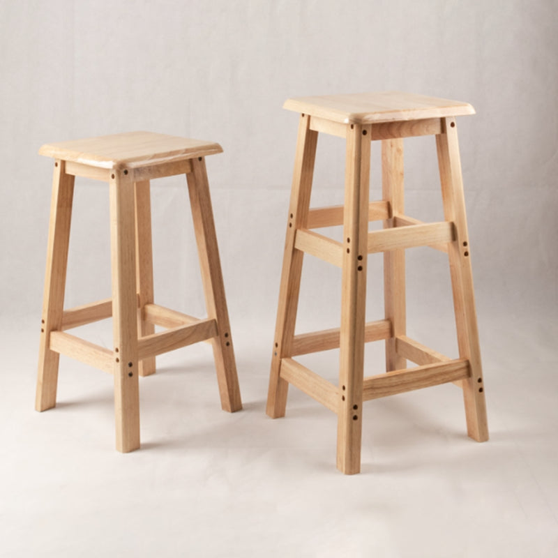 Oak Wood Modern Bar Stool Backless Footrest Indoor Counter-height Stool Clearhalo 'Bar Furniture' 'Bar Stools' 'bar_stools' 'furn' 'furn_bar_stools' 'furniture_bar_stools' 'Kitchen & Dining Furniture' 'kitchen&dining_furn' 'kitchen' 'kitchen_furn' Furniture' 4536946