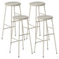 Contemporary Round Counter Bar Stool Backless Bar Stool with Footrest Beige 4 Piece Set Clearhalo 'Bar Furniture' 'Bar Stools' 'bar_stools' 'furn' 'furn_bar_stools' 'furniture_bar_stools' 'Kitchen & Dining Furniture' 'kitchen&dining_furn' 'kitchen' 'kitchen_furn' Furniture' 4536971