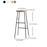 Contemporary Round Counter Bar Stool Backless Bar Stool with Footrest Clearhalo 'Bar Furniture' 'Bar Stools' 'bar_stools' 'furn' 'furn_bar_stools' 'furniture_bar_stools' 'Kitchen & Dining Furniture' 'kitchen&dining_furn' 'kitchen' 'kitchen_furn' Furniture' 4536986