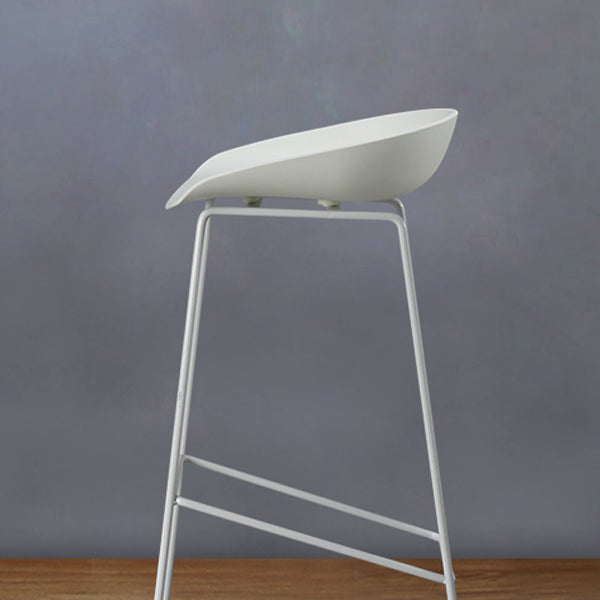 Modern Style Iron Bar Stool with Footrest Coffee Shop Casual Bar Stool Clearhalo 'Bar Furniture' 'Bar Stools' 'bar_stools' 'furn' 'furn_bar_stools' 'furniture_bar_stools' 'Kitchen & Dining Furniture' 'kitchen&dining_furn' 'kitchen' 'kitchen_furn' Furniture' 4537019