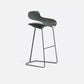 Modern Armless Backrest Counter Stool Steel Cafe Bar Stool with Plastic Seat Green Bar Stool(30"H) Clearhalo 'Bar Furniture' 'Bar Stools' 'bar_stools' 'furn' 'furn_bar_stools' 'furniture_bar_stools' 'Kitchen & Dining Furniture' 'kitchen&dining_furn' 'kitchen' 'kitchen_furn' Furniture' 4537025