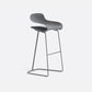Modern Armless Backrest Counter Stool Steel Cafe Bar Stool with Plastic Seat Grey Bar Stool(30"H) Clearhalo 'Bar Furniture' 'Bar Stools' 'bar_stools' 'furn' 'furn_bar_stools' 'furniture_bar_stools' 'Kitchen & Dining Furniture' 'kitchen&dining_furn' 'kitchen' 'kitchen_furn' Furniture' 4537028
