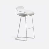 Modern Armless Backrest Counter Stool Steel Cafe Bar Stool with Plastic Seat Clearhalo 'Bar Furniture' 'Bar Stools' 'bar_stools' 'furn' 'furn_bar_stools' 'furniture_bar_stools' 'Kitchen & Dining Furniture' 'kitchen&dining_furn' 'kitchen' 'kitchen_furn' Furniture' 4537030