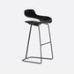 Modern Armless Backrest Counter Stool Steel Cafe Bar Stool with Plastic Seat Black Bar Stool(30"H) Clearhalo 'Bar Furniture' 'Bar Stools' 'bar_stools' 'furn' 'furn_bar_stools' 'furniture_bar_stools' 'Kitchen & Dining Furniture' 'kitchen&dining_furn' 'kitchen' 'kitchen_furn' Furniture' 4537031