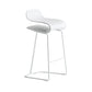 Modern Armless Backrest Counter Stool Steel Cafe Bar Stool with Plastic Seat Clearhalo 'Bar Furniture' 'Bar Stools' 'bar_stools' 'furn' 'furn_bar_stools' 'furniture_bar_stools' 'Kitchen & Dining Furniture' 'kitchen&dining_furn' 'kitchen' 'kitchen_furn' Furniture' 4537032
