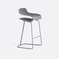 Modern Armless Backrest Counter Stool Steel Cafe Bar Stool with Plastic Seat Grey Counter Stool(26"H) Clearhalo 'Bar Furniture' 'Bar Stools' 'bar_stools' 'furn' 'furn_bar_stools' 'furniture_bar_stools' 'Kitchen & Dining Furniture' 'kitchen&dining_furn' 'kitchen' 'kitchen_furn' Furniture' 4537035
