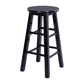 Modern Armless Backless Counter Stool Wood Cashier Bar Stool with Wooden Seat Black Clearhalo 'Bar Furniture' 'Bar Stools' 'bar_stools' 'furn' 'furn_bar_stools' 'furniture_bar_stools' 'Kitchen & Dining Furniture' 'kitchen&dining_furn' 'kitchen' 'kitchen_furn' Furniture' 4537050