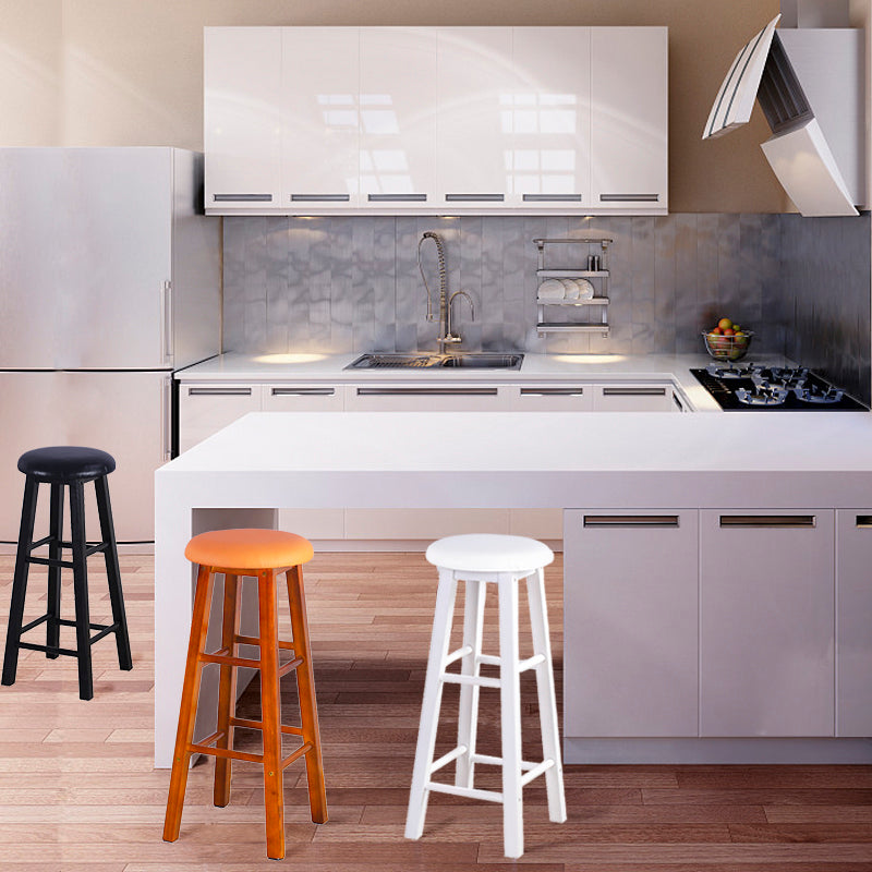 Modern Armless Backless Counter Stool Wood Cashier Bar Stool with Wooden Seat Clearhalo 'Bar Furniture' 'Bar Stools' 'bar_stools' 'furn' 'furn_bar_stools' 'furniture_bar_stools' 'Kitchen & Dining Furniture' 'kitchen&dining_furn' 'kitchen' 'kitchen_furn' Furniture' 4537051