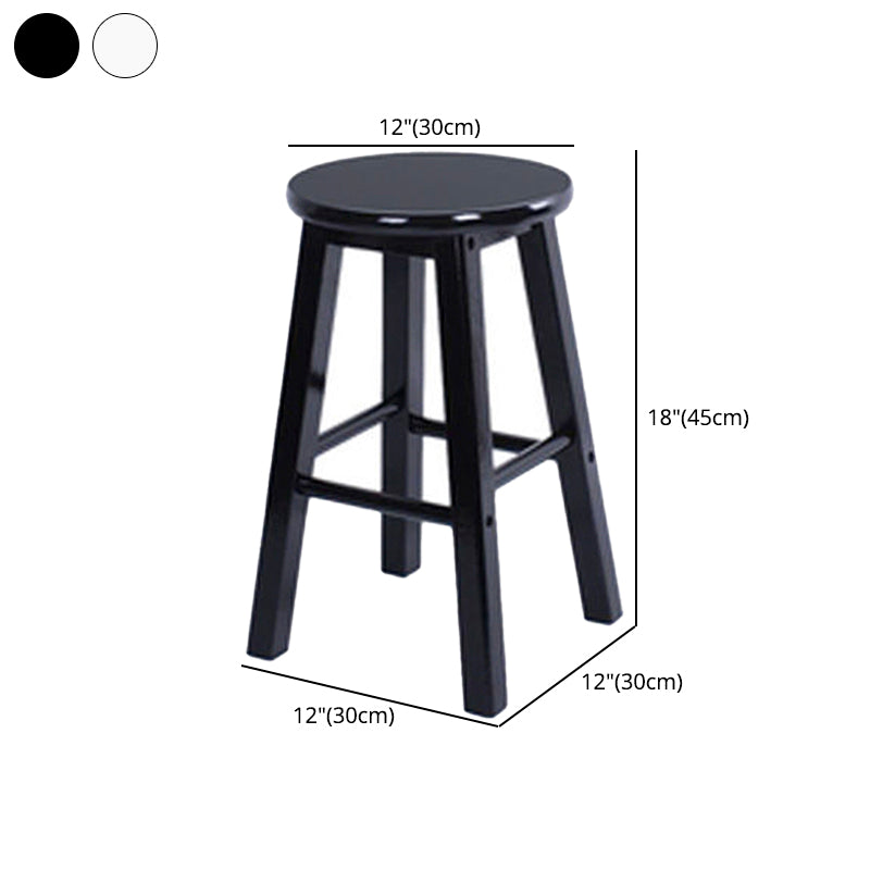 Modern Armless Backless Counter Stool Wood Cashier Bar Stool with Wooden Seat Clearhalo 'Bar Furniture' 'Bar Stools' 'bar_stools' 'furn' 'furn_bar_stools' 'furniture_bar_stools' 'Kitchen & Dining Furniture' 'kitchen&dining_furn' 'kitchen' 'kitchen_furn' Furniture' 4537064