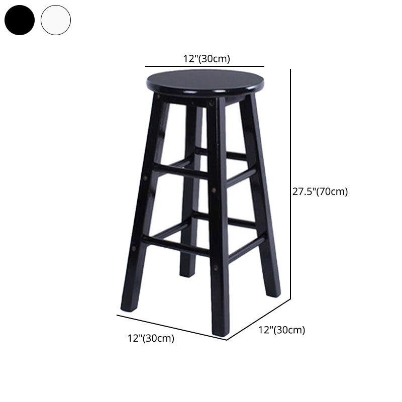 Modern Armless Backless Counter Stool Wood Cashier Bar Stool with Wooden Seat Clearhalo 'Bar Furniture' 'Bar Stools' 'bar_stools' 'furn' 'furn_bar_stools' 'furniture_bar_stools' 'Kitchen & Dining Furniture' 'kitchen&dining_furn' 'kitchen' 'kitchen_furn' Furniture' 4537067