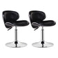 Modern Liftable Rotatable Counter Stool Steel Household Bar Stool with Pedal and Cushion Black 2 Piece Set Short Stool(20"H) Clearhalo 'Bar Furniture' 'Bar Stools' 'bar_stools' 'furn' 'furn_bar_stools' 'furniture_bar_stools' 'Kitchen & Dining Furniture' 'kitchen&dining_furn' 'kitchen' 'kitchen_furn' Furniture' 4537126