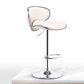 Modern Liftable Rotatable Counter Stool Steel Household Bar Stool with Pedal and Cushion Beige 1 Piece Bar Stool(31"H) Clearhalo 'Bar Furniture' 'Bar Stools' 'bar_stools' 'furn' 'furn_bar_stools' 'furniture_bar_stools' 'Kitchen & Dining Furniture' 'kitchen&dining_furn' 'kitchen' 'kitchen_furn' Furniture' 4537139