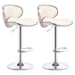 Modern Liftable Rotatable Counter Stool Steel Household Bar Stool with Pedal and Cushion Beige 2 Piece Set Bar Stool(31"H) Clearhalo 'Bar Furniture' 'Bar Stools' 'bar_stools' 'furn' 'furn_bar_stools' 'furniture_bar_stools' 'Kitchen & Dining Furniture' 'kitchen&dining_furn' 'kitchen' 'kitchen_furn' Furniture' 4537140