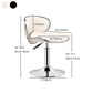 Modern Liftable Rotatable Counter Stool Steel Household Bar Stool with Pedal and Cushion Clearhalo 'Bar Furniture' 'Bar Stools' 'bar_stools' 'furn' 'furn_bar_stools' 'furniture_bar_stools' 'Kitchen & Dining Furniture' 'kitchen&dining_furn' 'kitchen' 'kitchen_furn' Furniture' 4537146