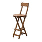 Modern Armless Foldable Counter Stool Wood Household Bar Stool with Pedal Brown 1 Piece Counter Stool(27"H) Clearhalo 'Bar Furniture' 'Bar Stools' 'bar_stools' 'furn' 'furn_bar_stools' 'furniture_bar_stools' 'Kitchen & Dining Furniture' 'kitchen&dining_furn' 'kitchen' 'kitchen_furn' Furniture' 4537166