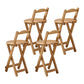 Modern Armless Foldable Counter Stool Wood Household Bar Stool with Pedal Natural 4 Piece Set Short Stool(18"H) Clearhalo 'Bar Furniture' 'Bar Stools' 'bar_stools' 'furn' 'furn_bar_stools' 'furniture_bar_stools' 'Kitchen & Dining Furniture' 'kitchen&dining_furn' 'kitchen' 'kitchen_furn' Furniture' 4537171