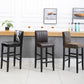 Contemporary Leather Solid Wood Barstool Bristol Bar Stool with Low Back Clearhalo 'Bar Furniture' 'Bar Stools' 'bar_stools' 'furn' 'furn_bar_stools' 'furniture_bar_stools' 'Kitchen & Dining Furniture' 'kitchen&dining_furn' 'kitchen' 'kitchen_furn' Furniture' 4537191