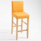Contemporary Leather Solid Wood Barstool Bristol Bar Stool with Low Back Natural Wood Orange 1 Piece Clearhalo 'Bar Furniture' 'Bar Stools' 'bar_stools' 'furn' 'furn_bar_stools' 'furniture_bar_stools' 'Kitchen & Dining Furniture' 'kitchen&dining_furn' 'kitchen' 'kitchen_furn' Furniture' 4537208