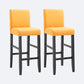 Contemporary Leather Solid Wood Barstool Bristol Bar Stool with Low Back Orange 2 Piece Set Clearhalo 'Bar Furniture' 'Bar Stools' 'bar_stools' 'furn' 'furn_bar_stools' 'furniture_bar_stools' 'Kitchen & Dining Furniture' 'kitchen&dining_furn' 'kitchen' 'kitchen_furn' Furniture' 4537212