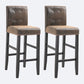 Contemporary Leather Solid Wood Barstool Bristol Bar Stool with Low Back Amber 2 Piece Set Clearhalo 'Bar Furniture' 'Bar Stools' 'bar_stools' 'furn' 'furn_bar_stools' 'furniture_bar_stools' 'Kitchen & Dining Furniture' 'kitchen&dining_furn' 'kitchen' 'kitchen_furn' Furniture' 4537221