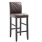 Contemporary Leather Solid Wood Barstool Bristol Bar Stool with Low Back Red Brown 1 Piece Clearhalo 'Bar Furniture' 'Bar Stools' 'bar_stools' 'furn' 'furn_bar_stools' 'furniture_bar_stools' 'Kitchen & Dining Furniture' 'kitchen&dining_furn' 'kitchen' 'kitchen_furn' Furniture' 4537229