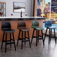 Contemporary Leather Solid Wood Barstools Bristol Bar Stool with Low Back Clearhalo 'Bar Furniture' 'Bar Stools' 'bar_stools' 'furn' 'furn_bar_stools' 'furniture_bar_stools' 'Kitchen & Dining Furniture' 'kitchen&dining_furn' 'kitchen' 'kitchen_furn' Furniture' 4537247