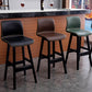 Contemporary Leather Solid Wood Barstools Bristol Bar Stool with Low Back Clearhalo 'Bar Furniture' 'Bar Stools' 'bar_stools' 'furn' 'furn_bar_stools' 'furniture_bar_stools' 'Kitchen & Dining Furniture' 'kitchen&dining_furn' 'kitchen' 'kitchen_furn' Furniture' 4537263