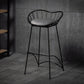 Modern Style Iron Bar Stool Low Back with Footrest Living Room Simple Bar Stool 30 Inches Clearhalo 'Bar Furniture' 'Bar Stools' 'bar_stools' 'furn' 'furn_bar_stools' 'furniture_bar_stools' 'Kitchen & Dining Furniture' 'kitchen&dining_furn' 'kitchen' 'kitchen_furn' Furniture' 4537310