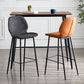 Modern Style Iron Bar Stool with Footrest Low Back Simple Bar Stool Clearhalo 'Bar Furniture' 'Bar Stools' 'bar_stools' 'furn' 'furn_bar_stools' 'furniture_bar_stools' 'Kitchen & Dining Furniture' 'kitchen&dining_furn' 'kitchen' 'kitchen_furn' Furniture' 4537387