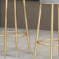Modern Style Iron Bar Stool with Footrest Low Back Milk Tea Shop Simple Bar Stool Clearhalo 'Bar Furniture' 'Bar Stools' 'bar_stools' 'furn' 'furn_bar_stools' 'furniture_bar_stools' 'Kitchen & Dining Furniture' 'kitchen&dining_furn' 'kitchen' 'kitchen_furn' Furniture' 4537425