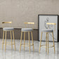 Modern Style Iron Bar Stool with Footrest Low Back Milk Tea Shop Simple Bar Stool Clearhalo 'Bar Furniture' 'Bar Stools' 'bar_stools' 'furn' 'furn_bar_stools' 'furniture_bar_stools' 'Kitchen & Dining Furniture' 'kitchen&dining_furn' 'kitchen' 'kitchen_furn' Furniture' 4537427