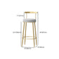 Modern Style Iron Bar Stool with Footrest Low Back Milk Tea Shop Simple Bar Stool Clearhalo 'Bar Furniture' 'Bar Stools' 'bar_stools' 'furn' 'furn_bar_stools' 'furniture_bar_stools' 'Kitchen & Dining Furniture' 'kitchen&dining_furn' 'kitchen' 'kitchen_furn' Furniture' 4537430
