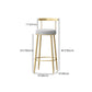 Modern Style Iron Bar Stool with Footrest Low Back Milk Tea Shop Simple Bar Stool Clearhalo 'Bar Furniture' 'Bar Stools' 'bar_stools' 'furn' 'furn_bar_stools' 'furniture_bar_stools' 'Kitchen & Dining Furniture' 'kitchen&dining_furn' 'kitchen' 'kitchen_furn' Furniture' 4537431